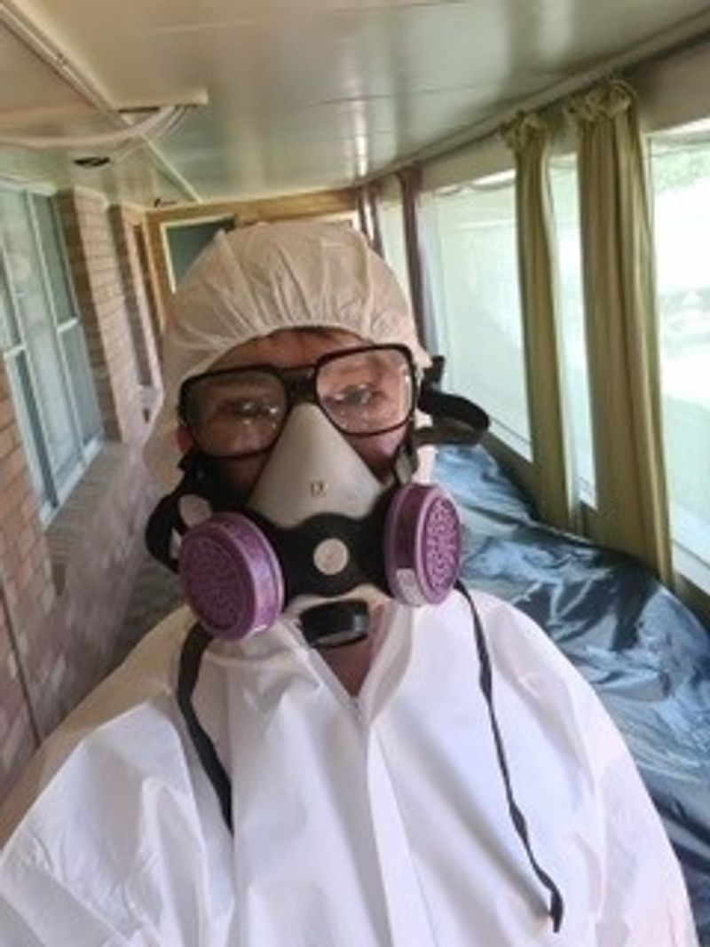 Insurance repair works — protective suit and remediation